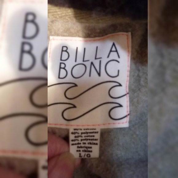 Warm BILLABONG hooded jacket, size L, 10/10 - Picture 3 of 3